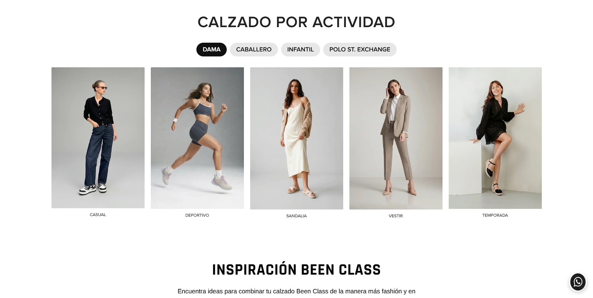 Colección de calzado para dama de Been Class